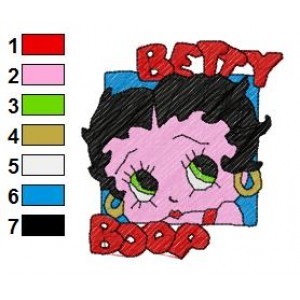 Betty Boop 02 Embroidery Design
